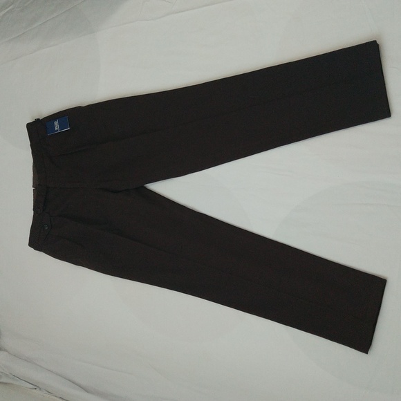 New Polo by Ralph Lauren men's 34×33 dark brown linen pleated front chino pants - Picture 8 of 13